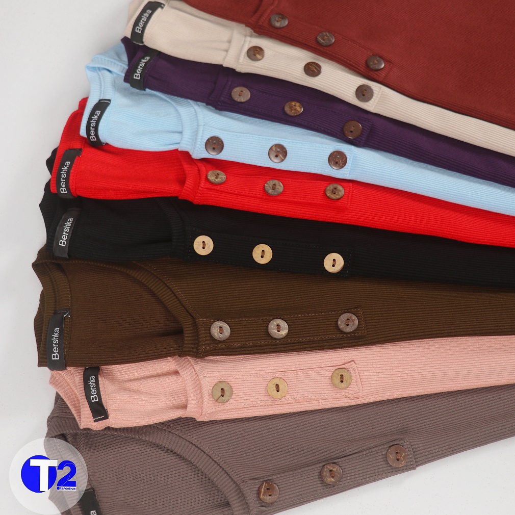 تیشرت جلودکمه بیگ سایز برشکا پک رنگی (3276)