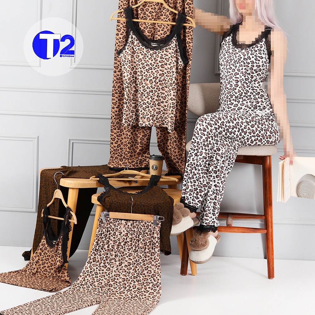 ست تاپ وشلوار پلنگی وگیپوری برشکا (3448)