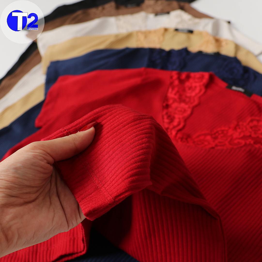 تیشرت کرکره یقه گیپوری پک 6تایی-یک رنگ تکرار(3498)