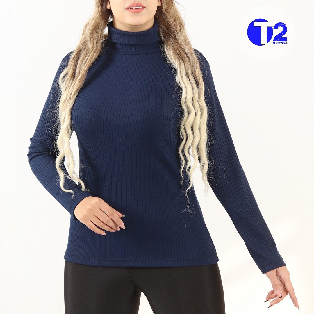 بلوز یقه اسکی کرکره هفت رنگ (3248)