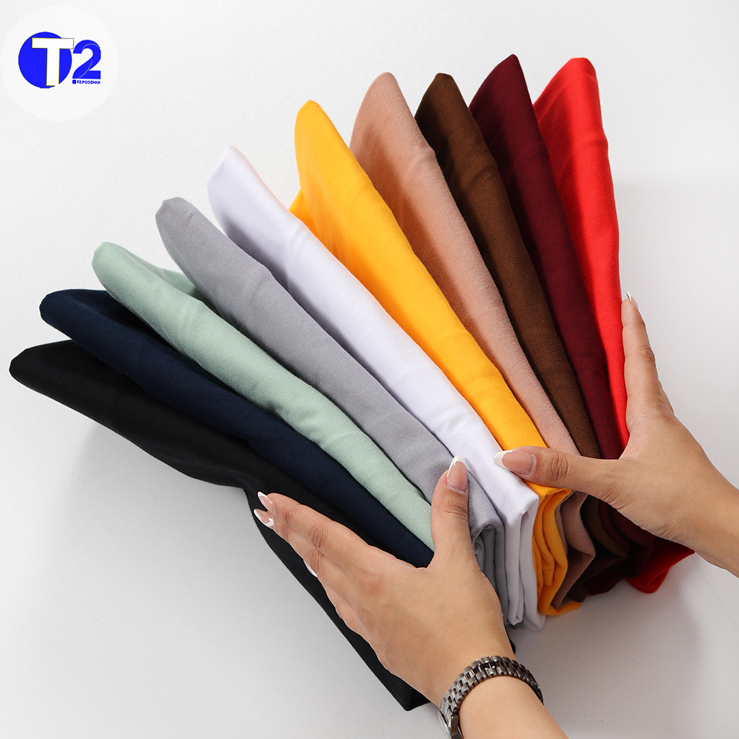 تیشرت بیسیک پایین هلالی (3475)