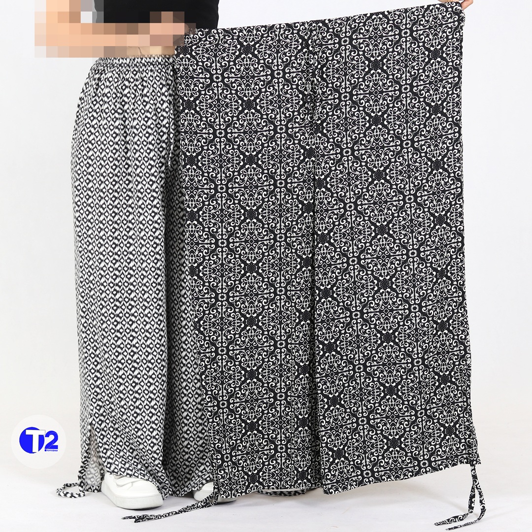دامن شلواری پایین بندی نخی وارداتی-3 طرح تکرار(3020)