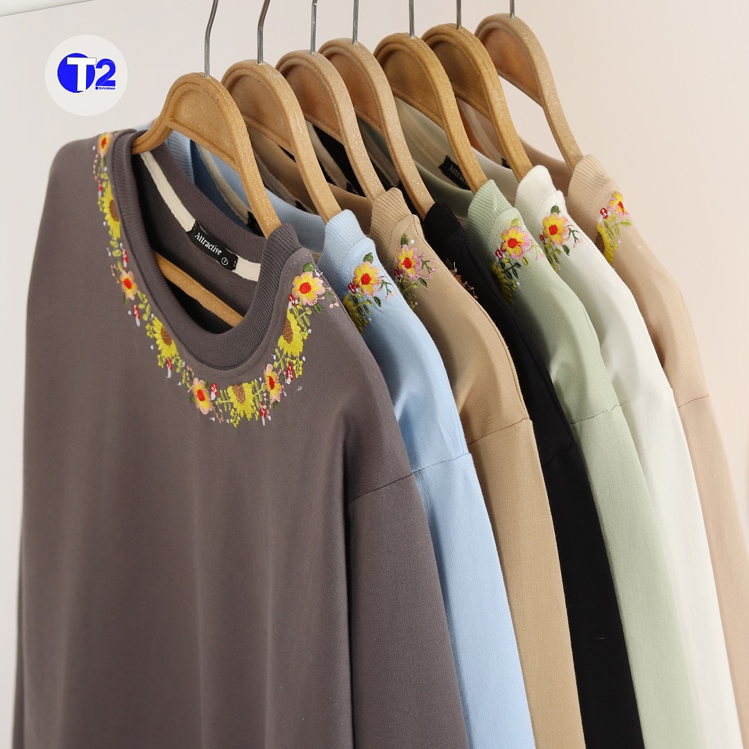 بلوز دورس دونخ پنبه یقه گلدوزی (3097)