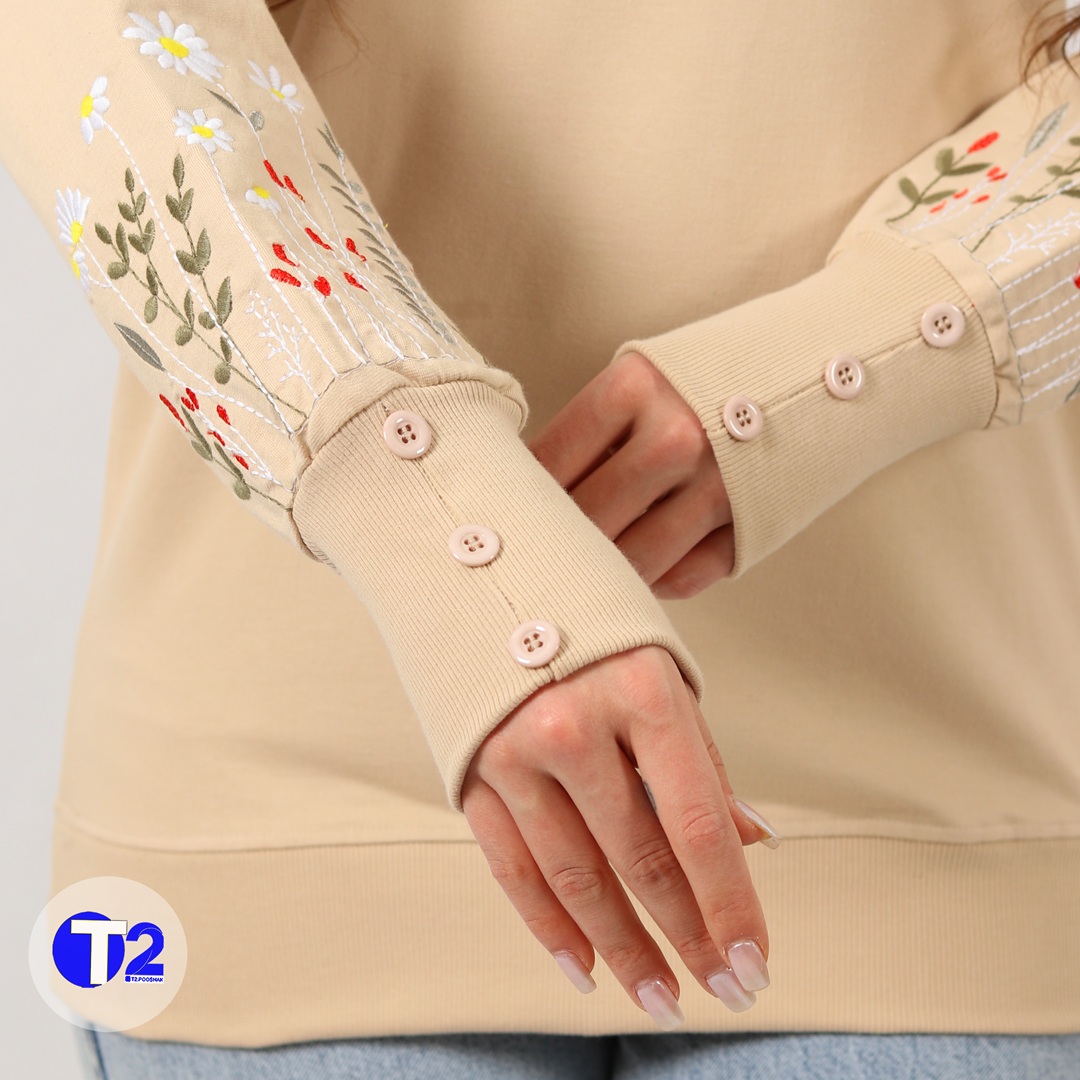 بلوز دورس دونخ پنبه گلدوزی آرنیکا (3118)