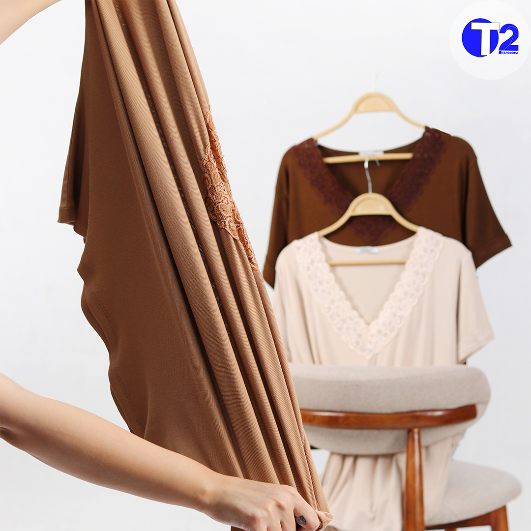 تیشرت گیپوری قواره دار لارین (3495)