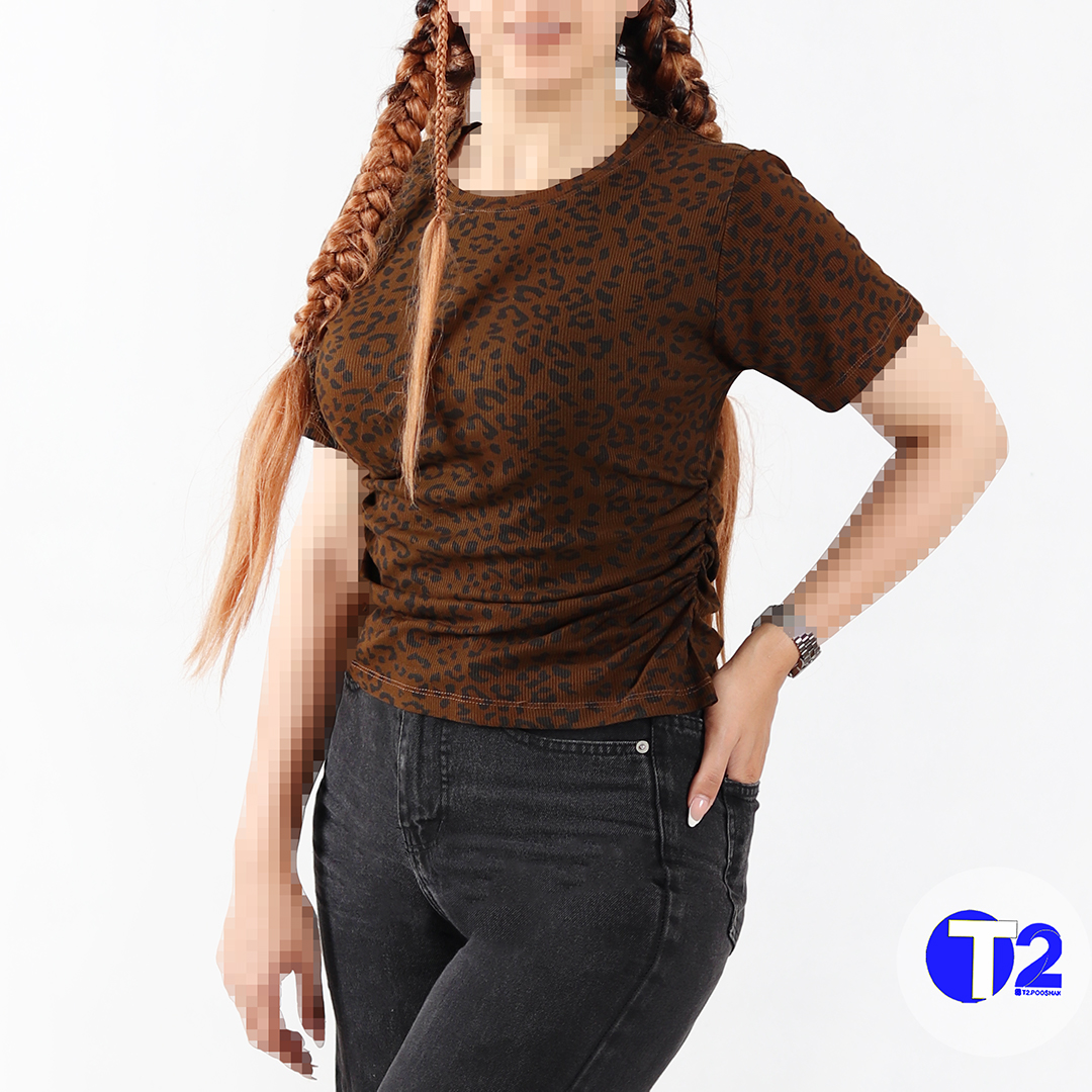 تیشرت بغل کش پلنگی (3478)