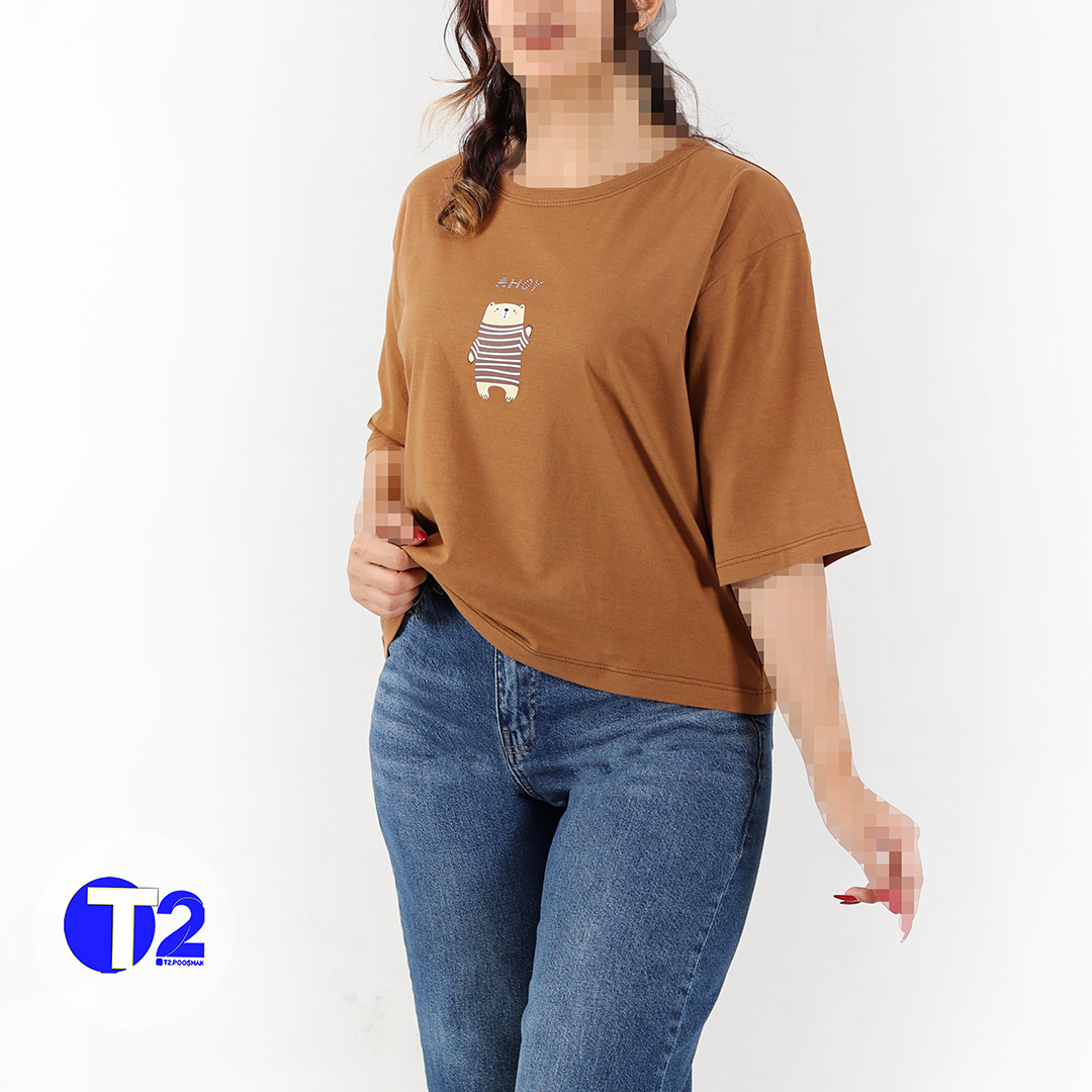 تیشرت باکسی خرس(3520)