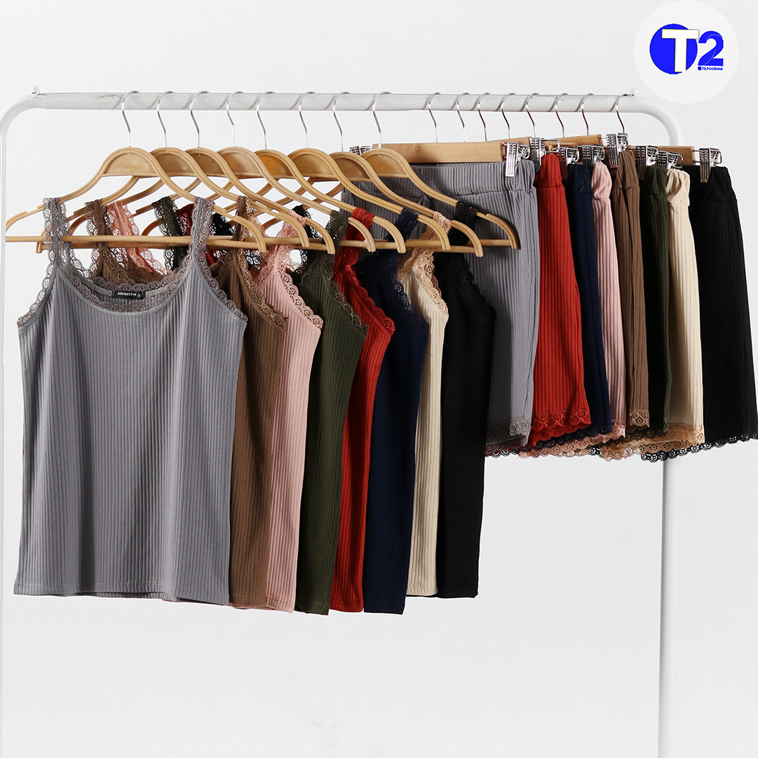 ست تاپ وشورتک گیپوری کرکره (3578)