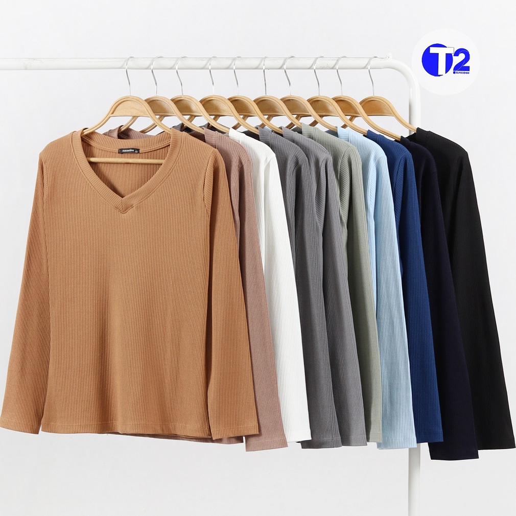 بلوز یقه هفت کرکره آستین بلند (3117)