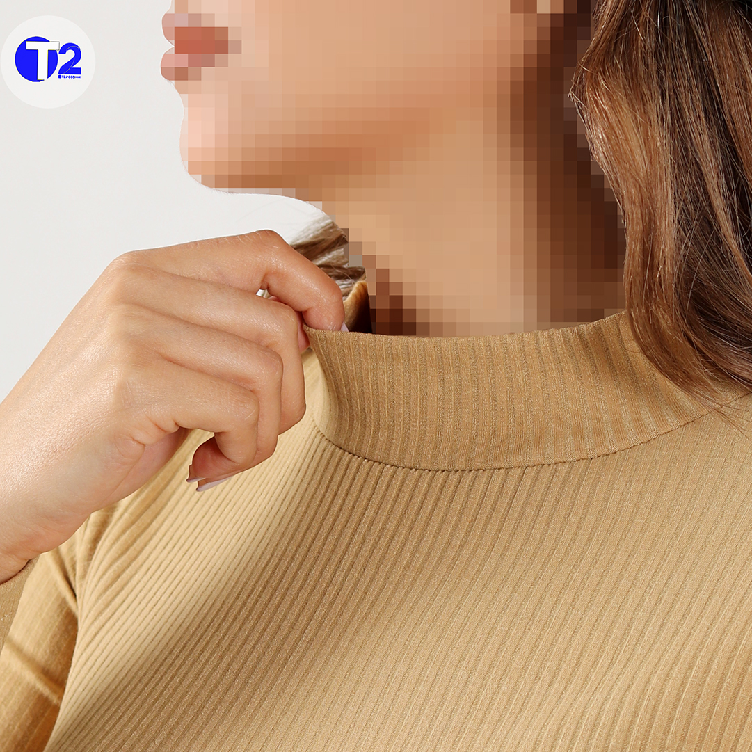 بلوز کراپ یقه ایستاده (3602)