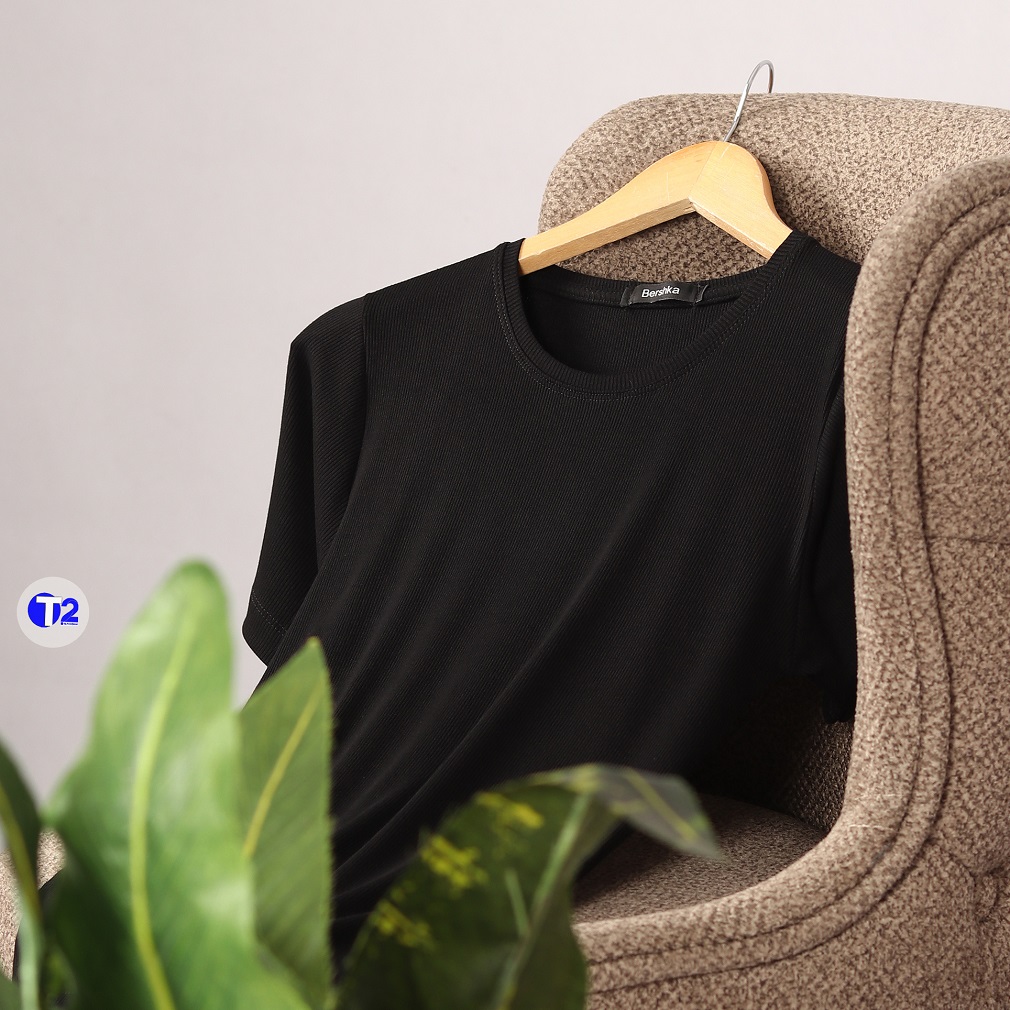 تیشرت بیگ سایز برشکا پک تک مشکی (2503)
