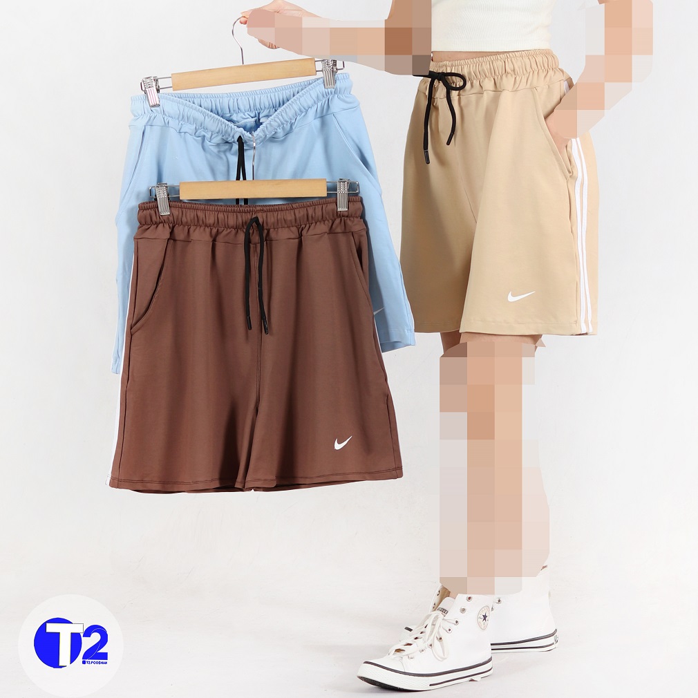 شلوارک دامنی گشاد بغل نواری پک رنگی (3301)