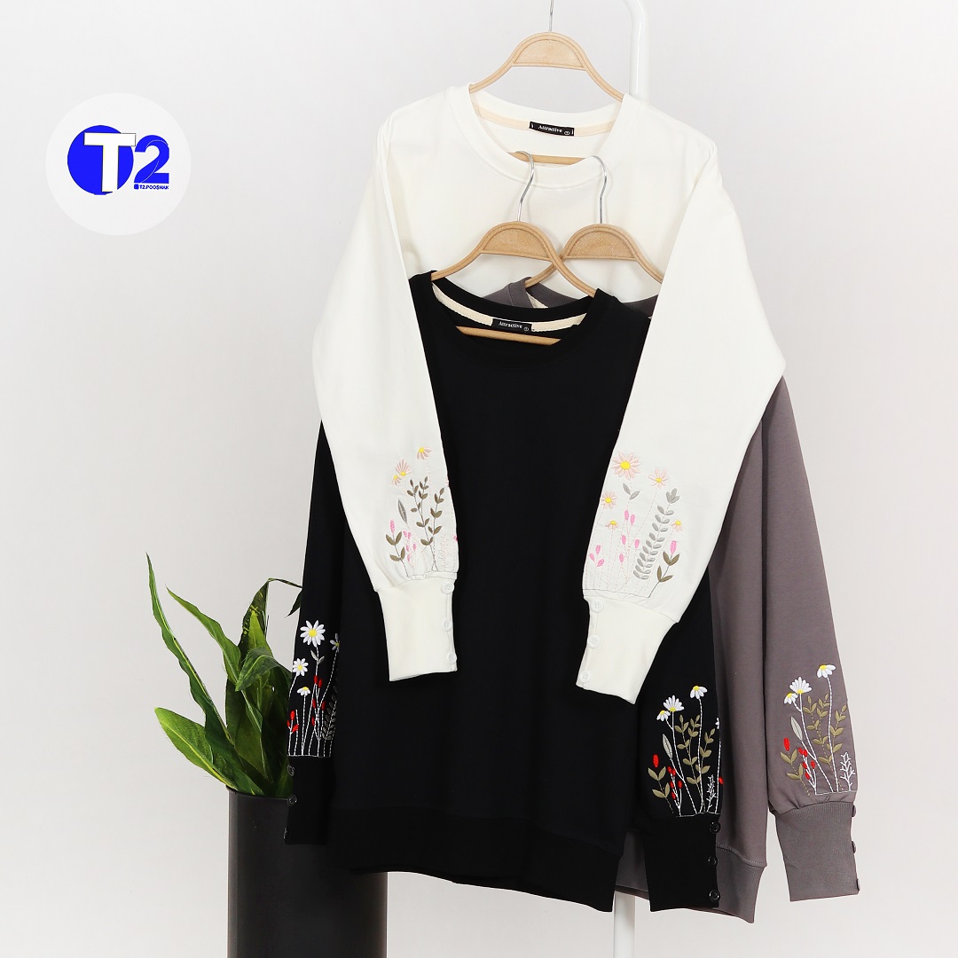بلوزدورس بابونه آستین گلدوزی (3063)