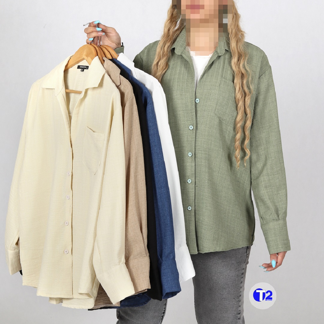 شومیز مانتویی اسپرت سایز2(2901)