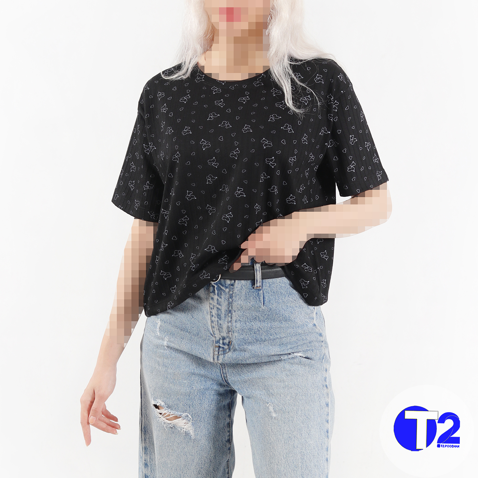 تیشرت باکسی پنبه تنفسی  (3466)