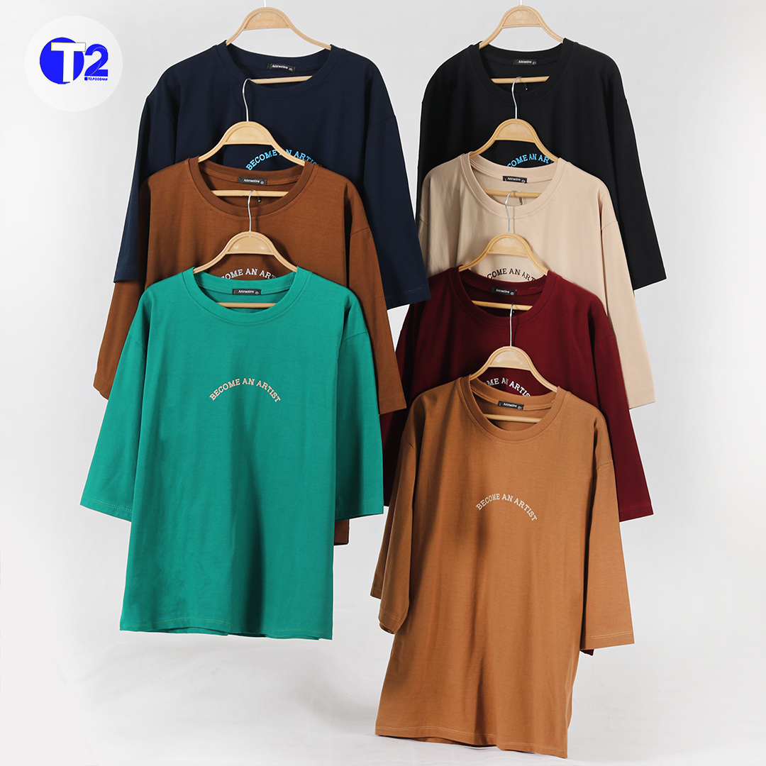 تیشرت لانگ فول سایز آرتیست (3379)