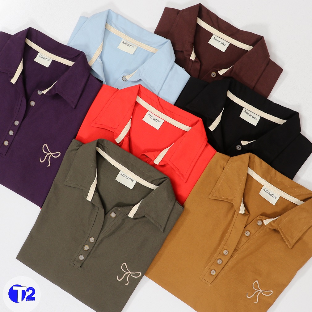 تیشرت پنبه پاپیون گلدوزی (3069)