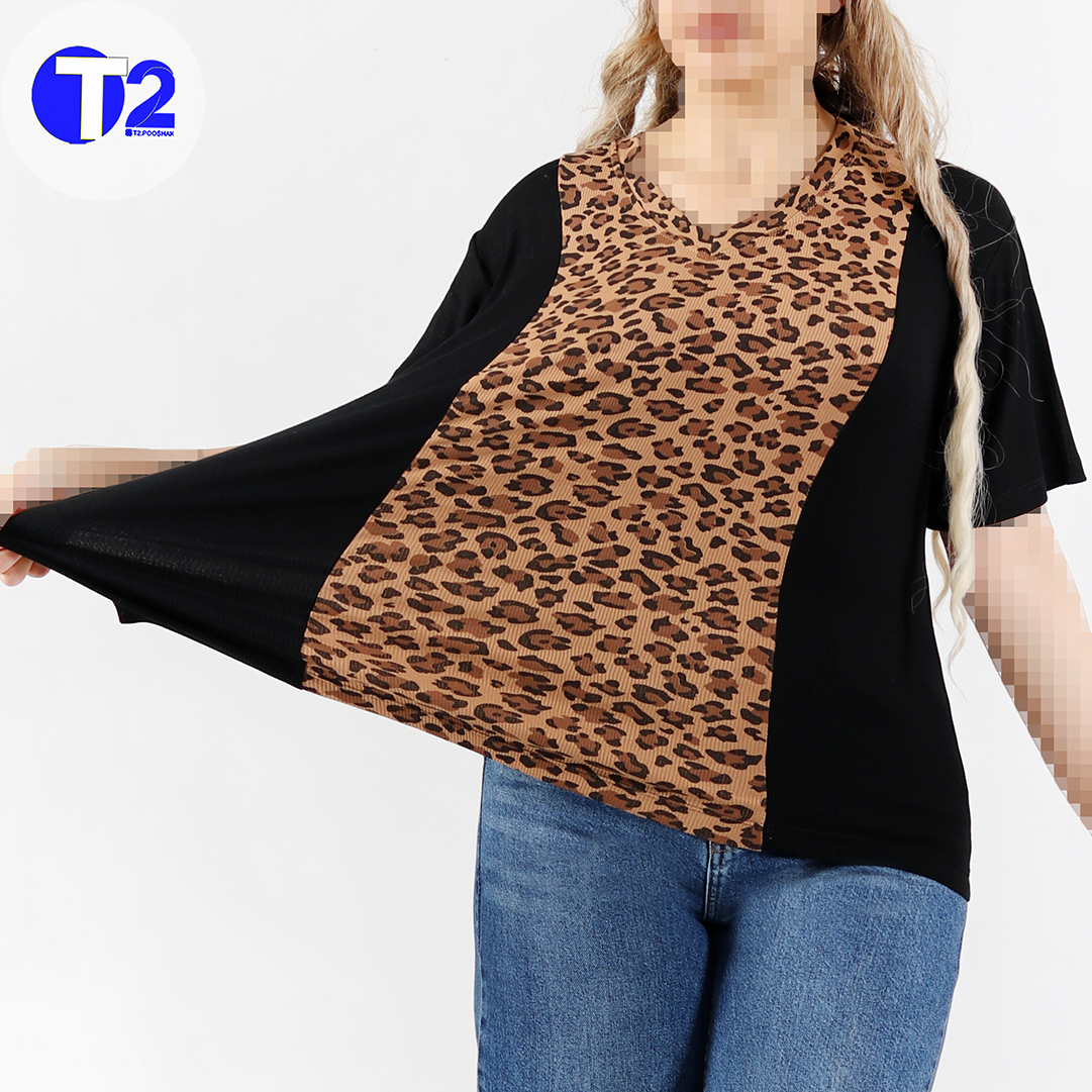 تیشرت ترکیبی برشکاوپلنگی (3488)