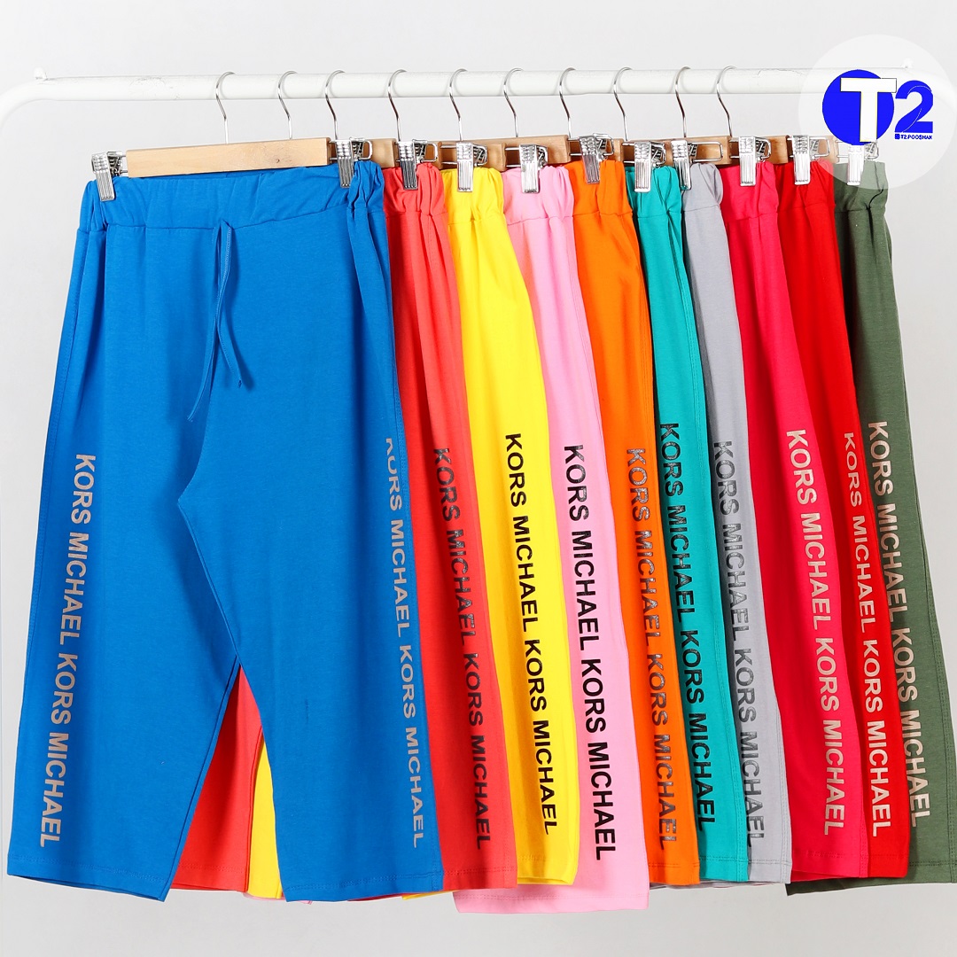 شلوارک پنبه لاکرا ورزشی  دوطرف چاپ لاتین(3255)