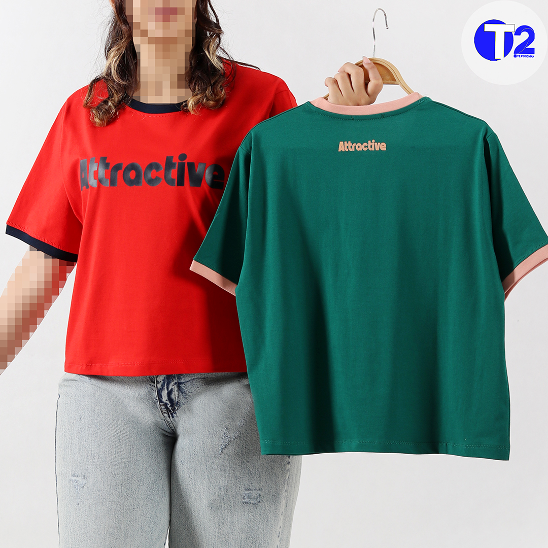 تیشرت پنبه اترکتیو-3 رنگ تکرار (3566)