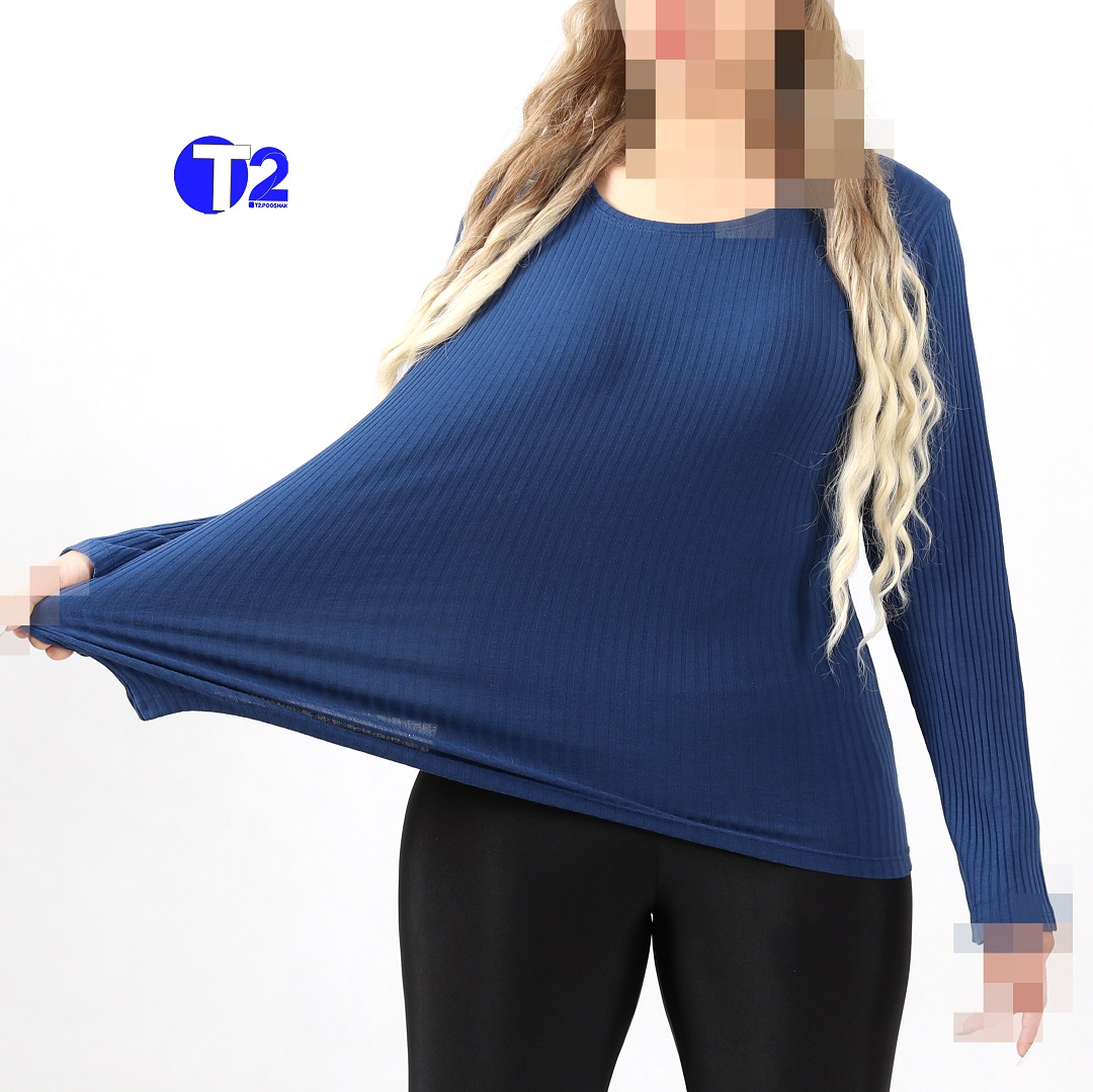 بلوز یقه گرد کرکره ده رنگ (2998)