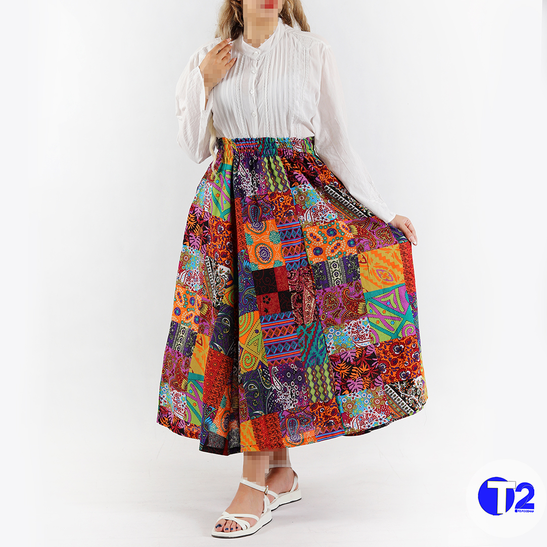 دامن لینن چاپی وارداتی (3365)