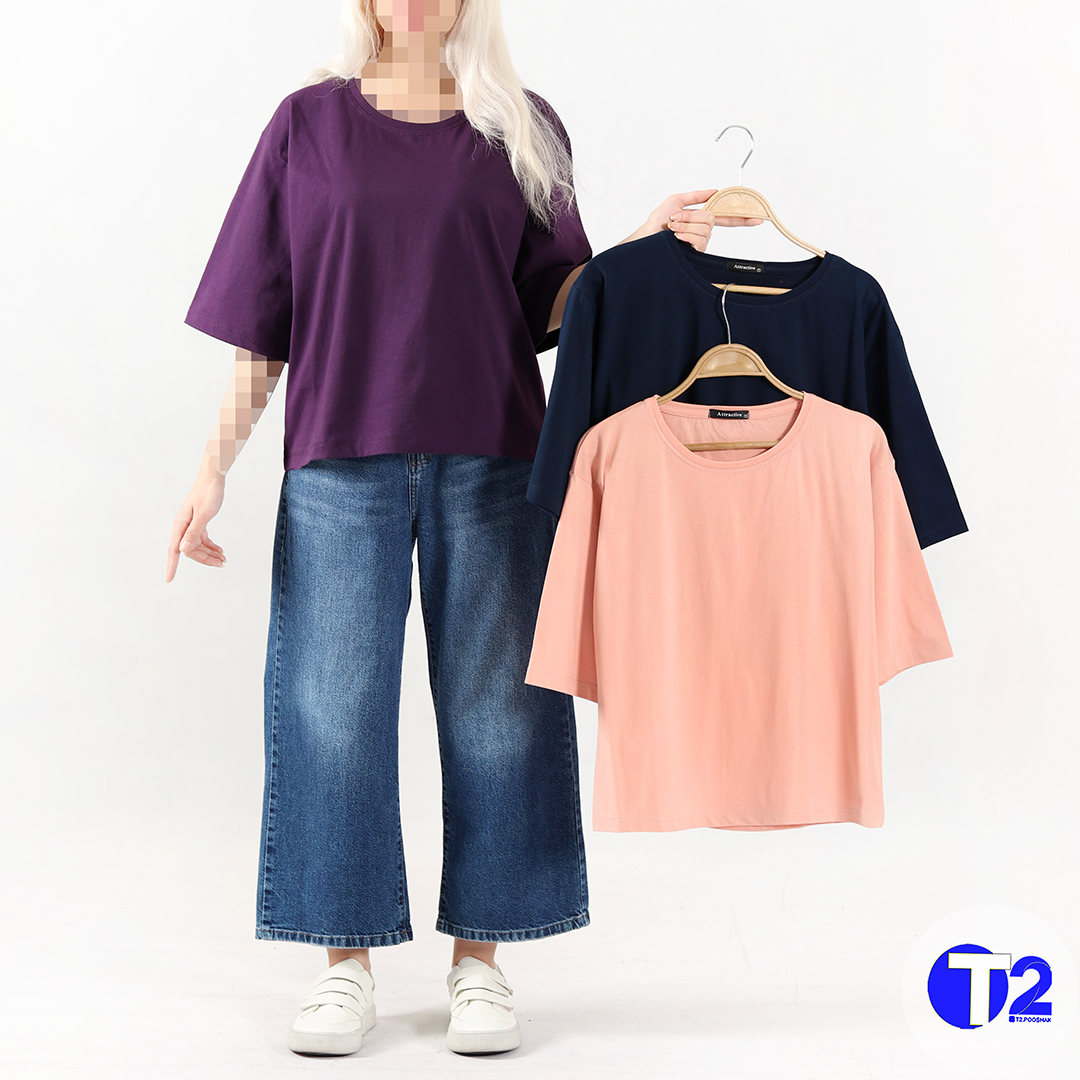 تیشرت باکسی ساده (3479)
