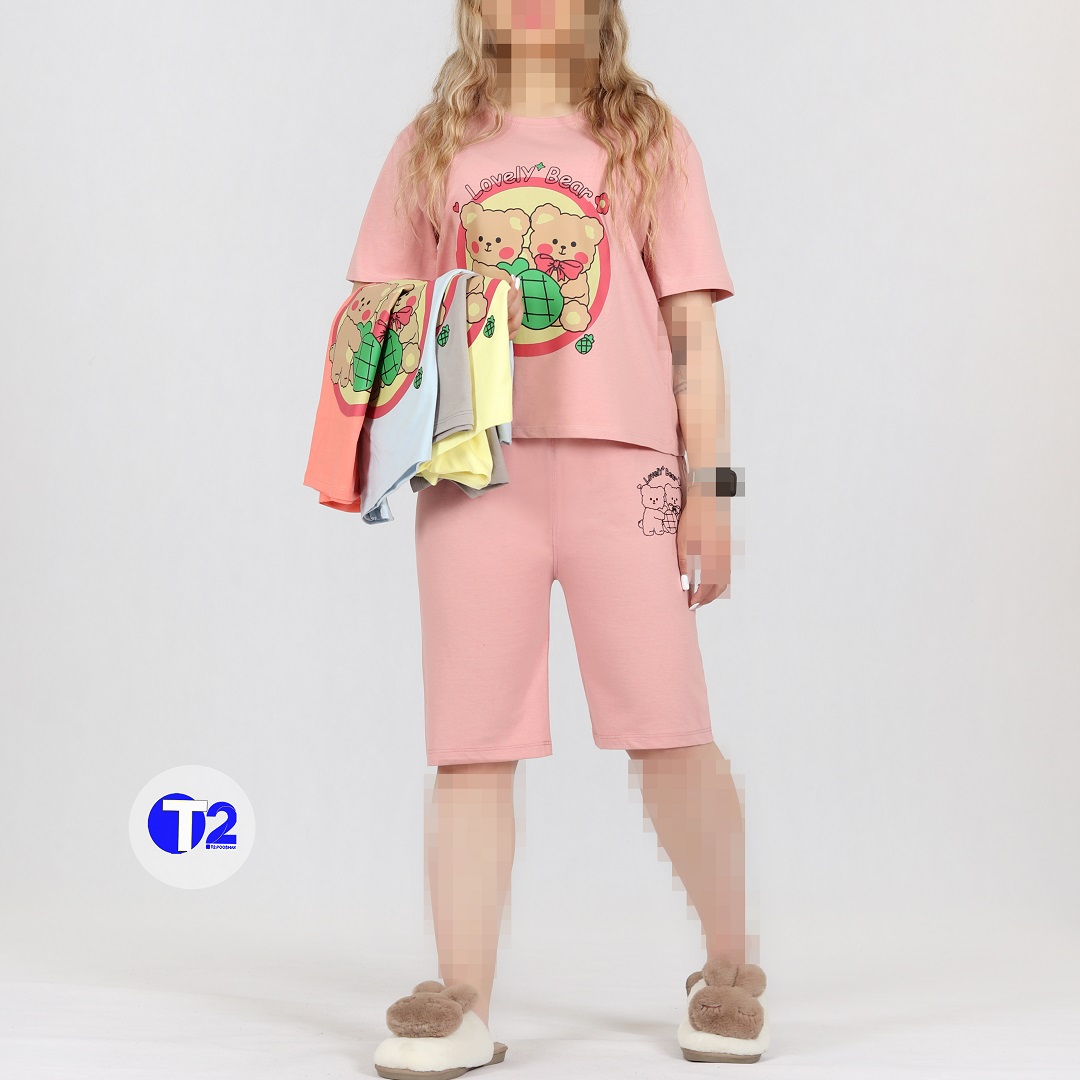 ست کراپ شلوارک تدی(2421)