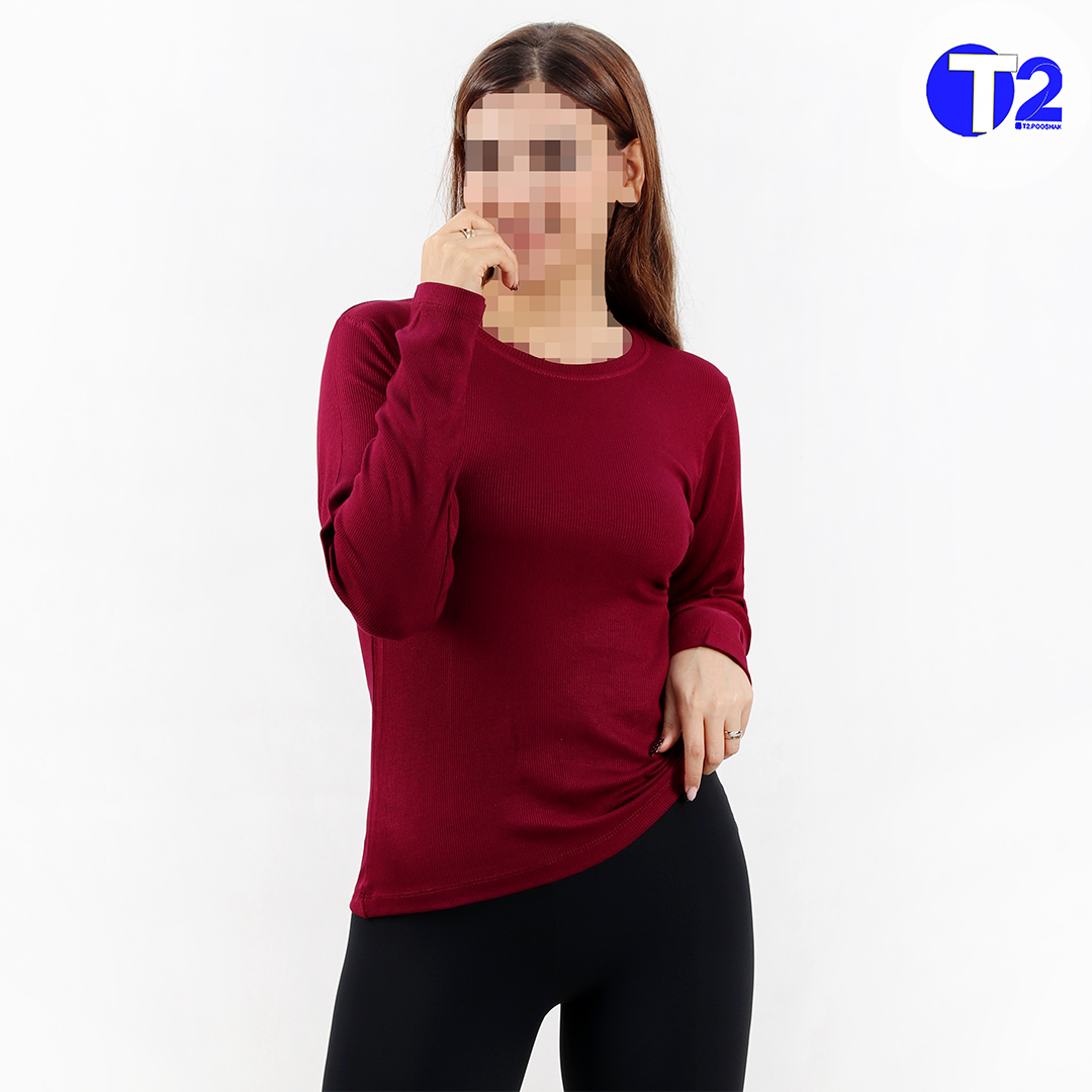 بلوز یقه گرد قواره معمول برشکاپنج رنگ اصلی  (3663)
