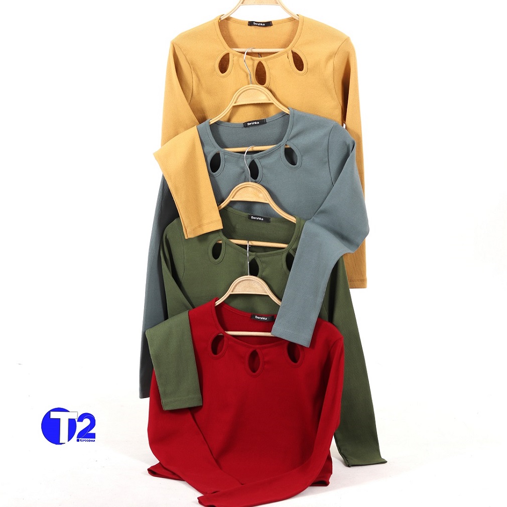 بلوز کراپ سینه اشکی (3031)