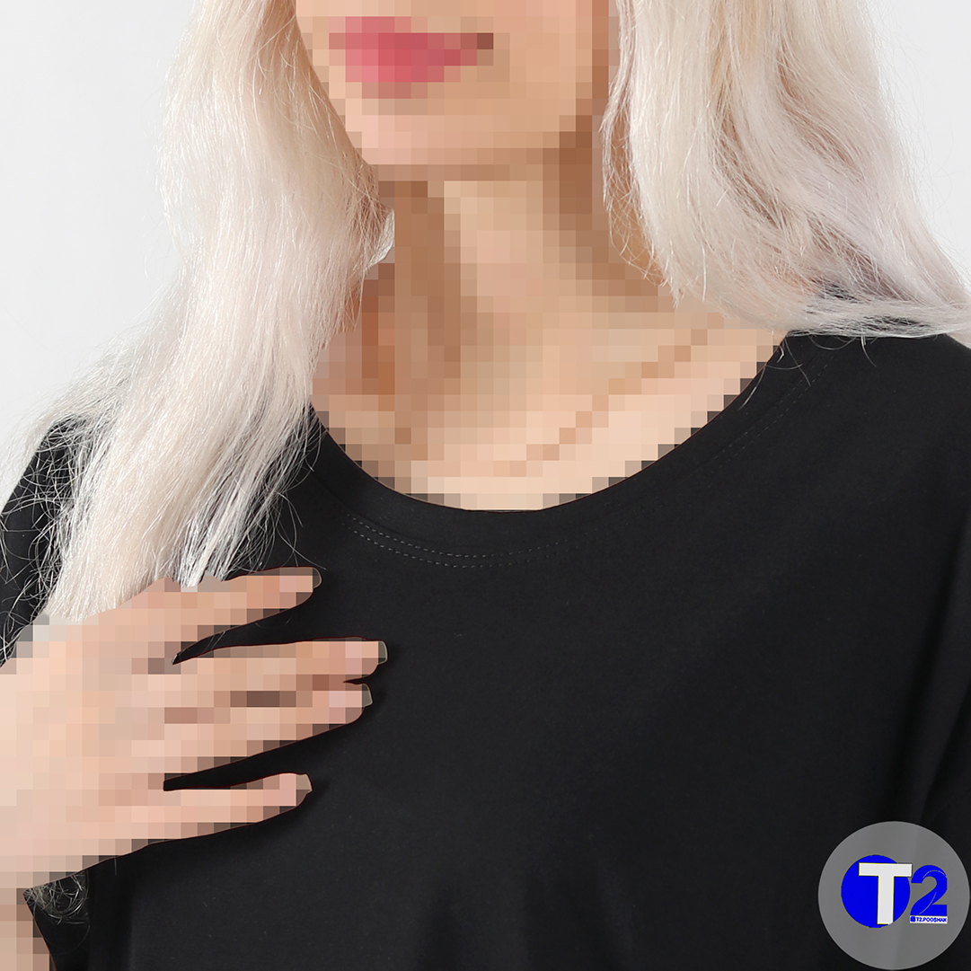 تیشرت لانگ ساده تک مشکی (2949)