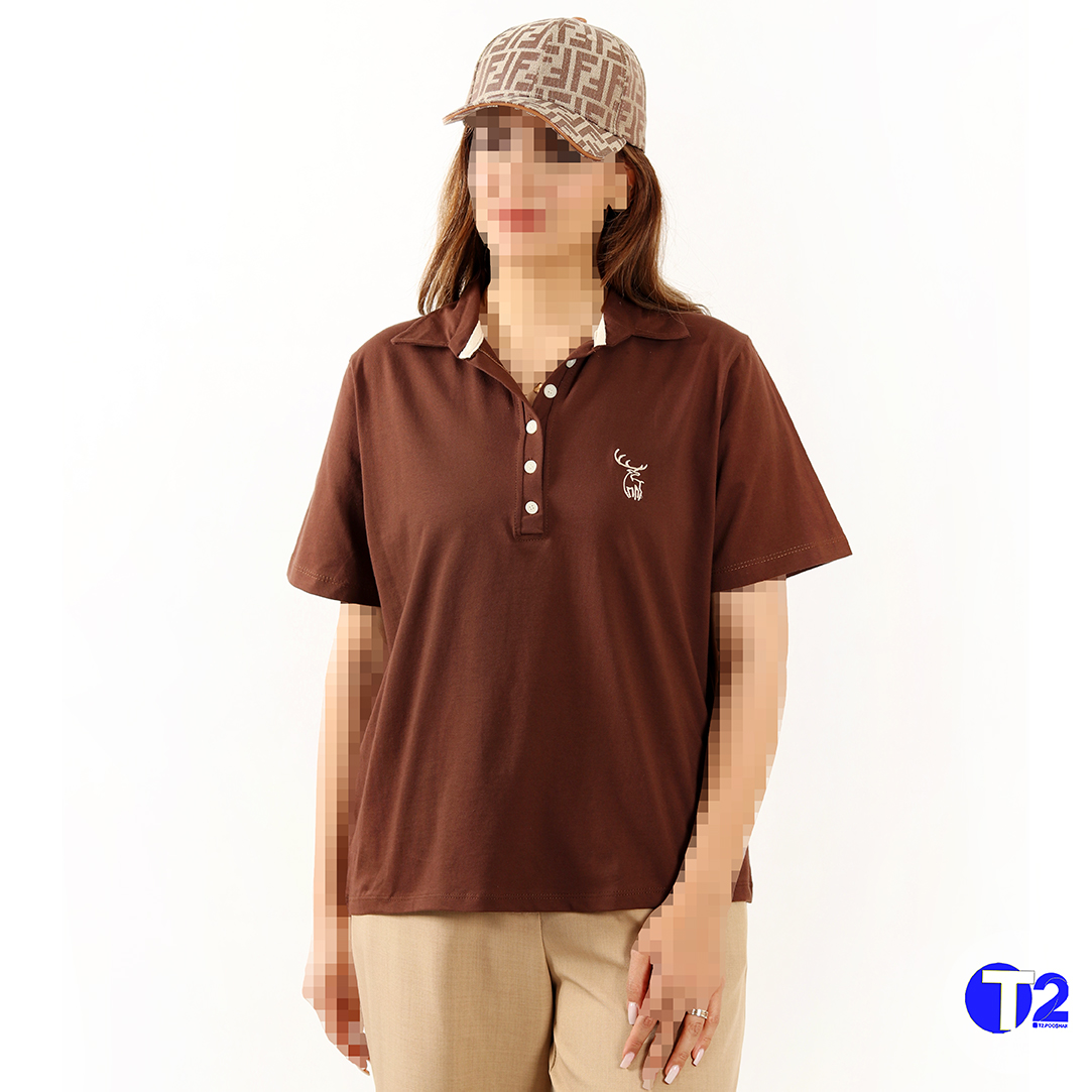 پلوشرت گوزن گلدوزی قواره دار  (3625)
