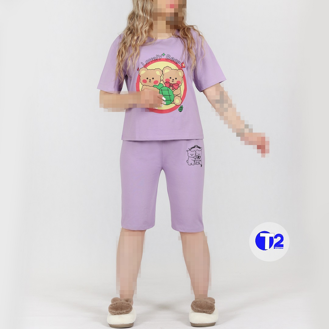 ست کراپ شلوارک تدی(2421)