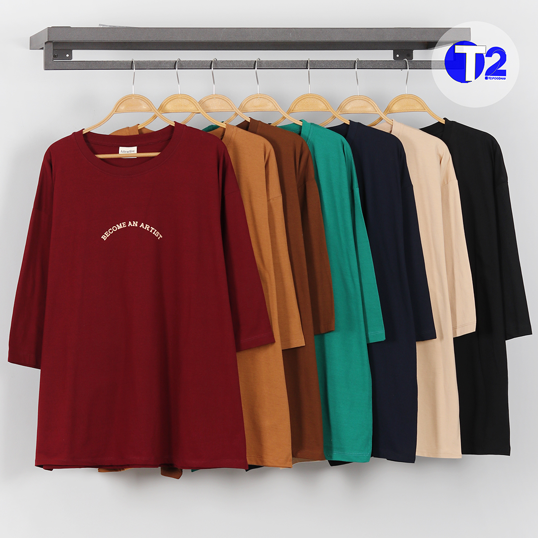تیشرت لانگ فول سایز آرتیست (3379)
