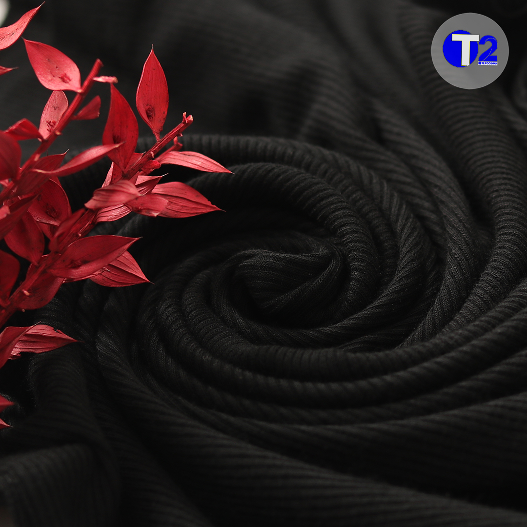 تیشرت یقه گیپوری تک مشکی برشکا (3403)