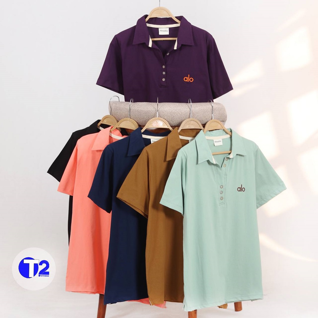 تیشرت یقه دار الو گلدوزی(3159)