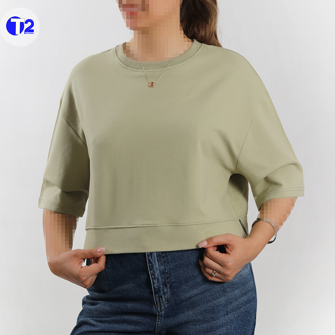 تیشرت باکسی دورس بغل جاکدار  پک 5عددی میکس(3598)