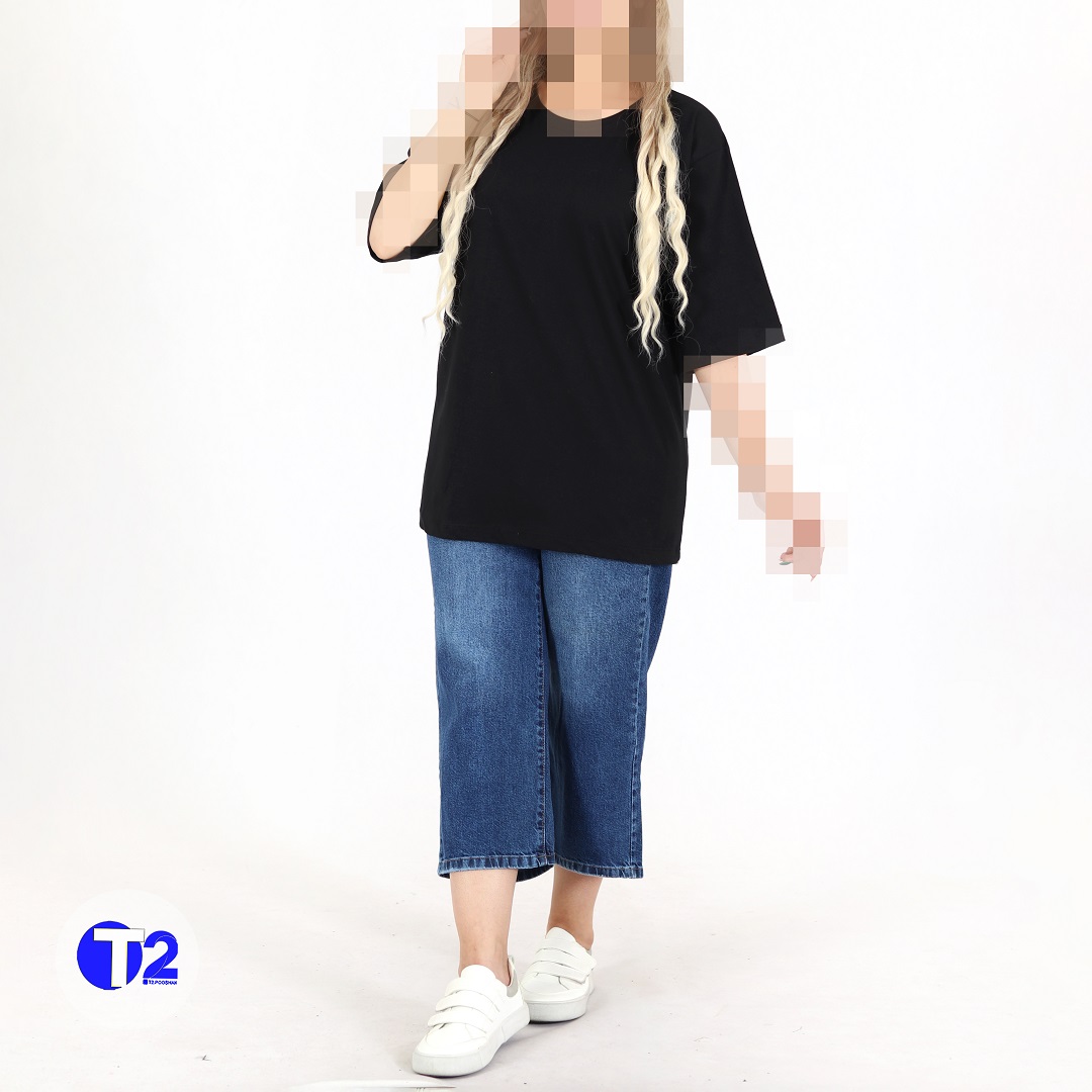 تیشرت باکسی قد 70ساده بیسیک(3005)