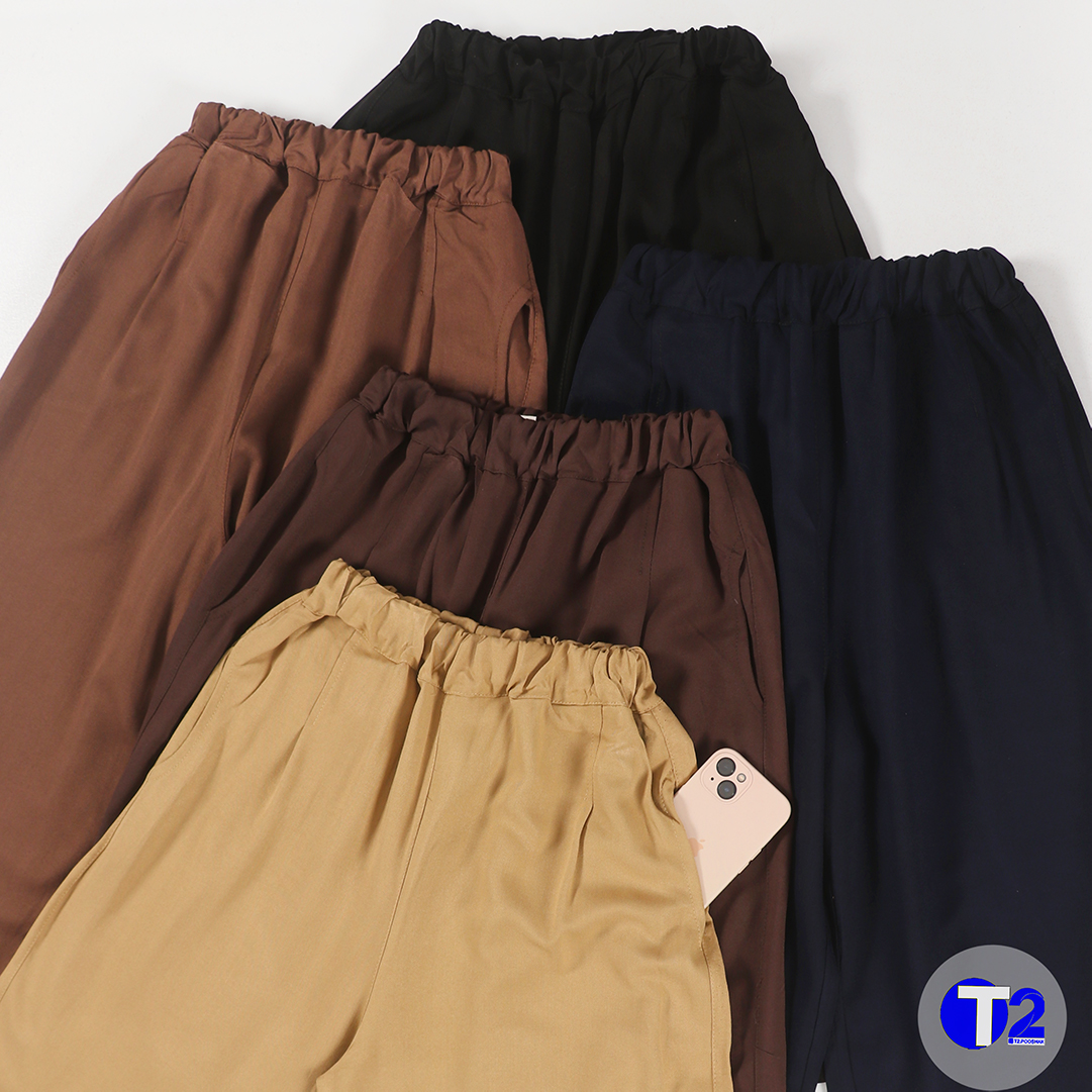 دامن شلواری واید نخی کج راه گرم بالا وارداتی(یک رنگ تکرار)(3416)