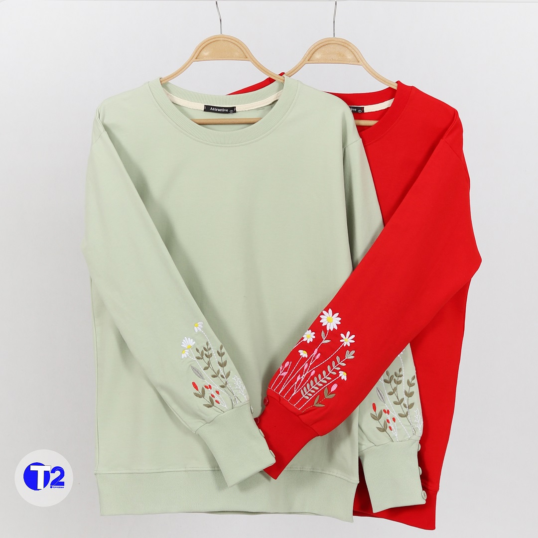 بلوزدورس بابونه آستین گلدوزی (3063)