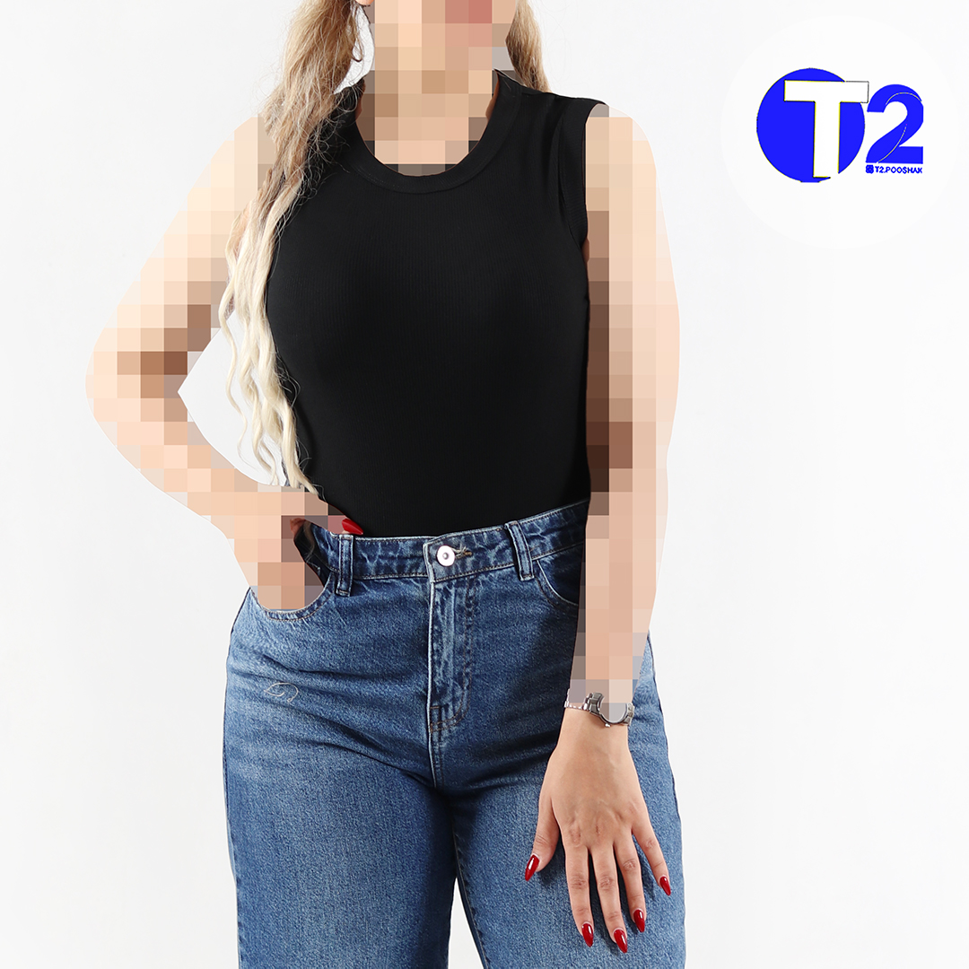 بادی برشکا حلقه ای پک تکرنگ مشکی (3503)