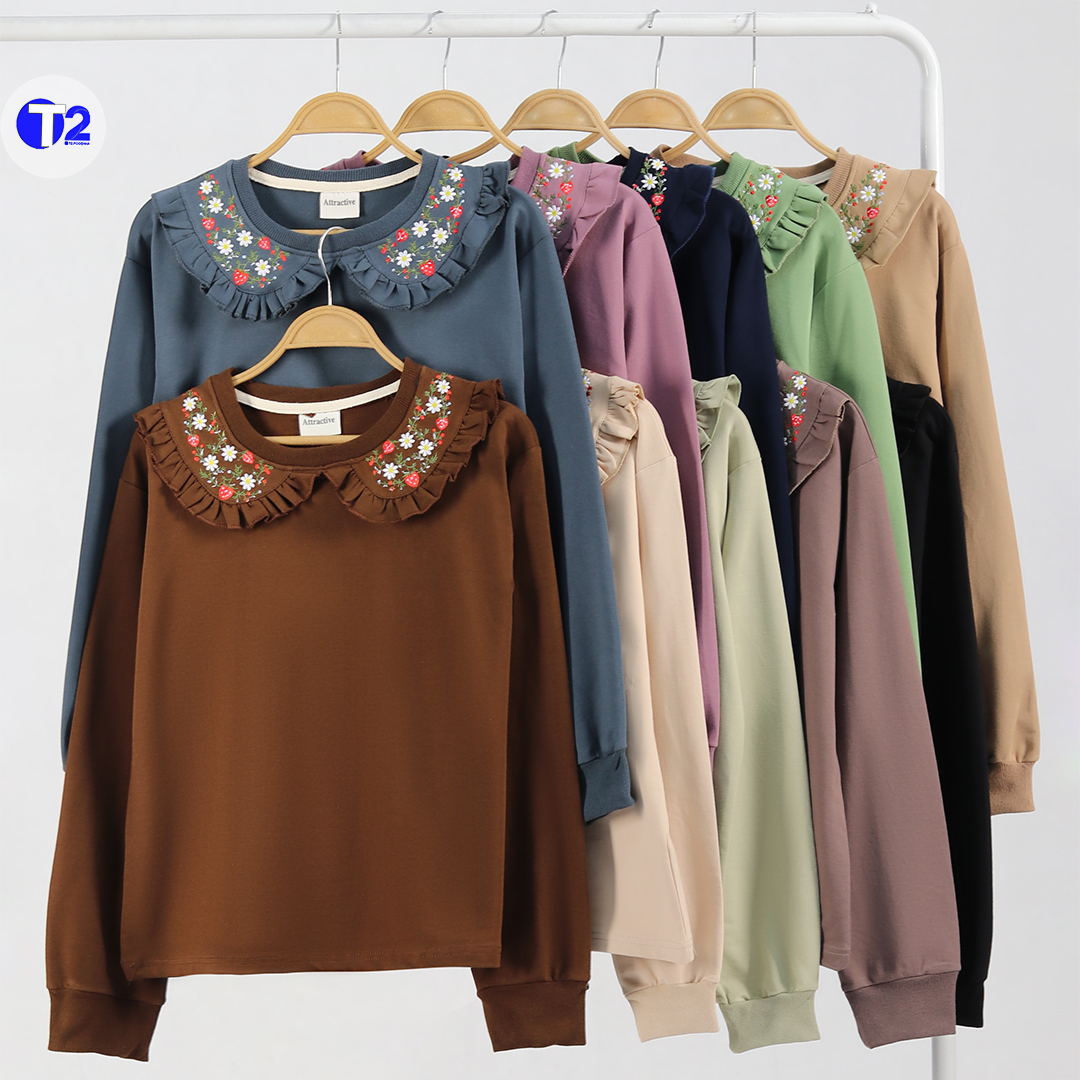 بلوز دورس یقه ب ب توت فرنگی (3631)