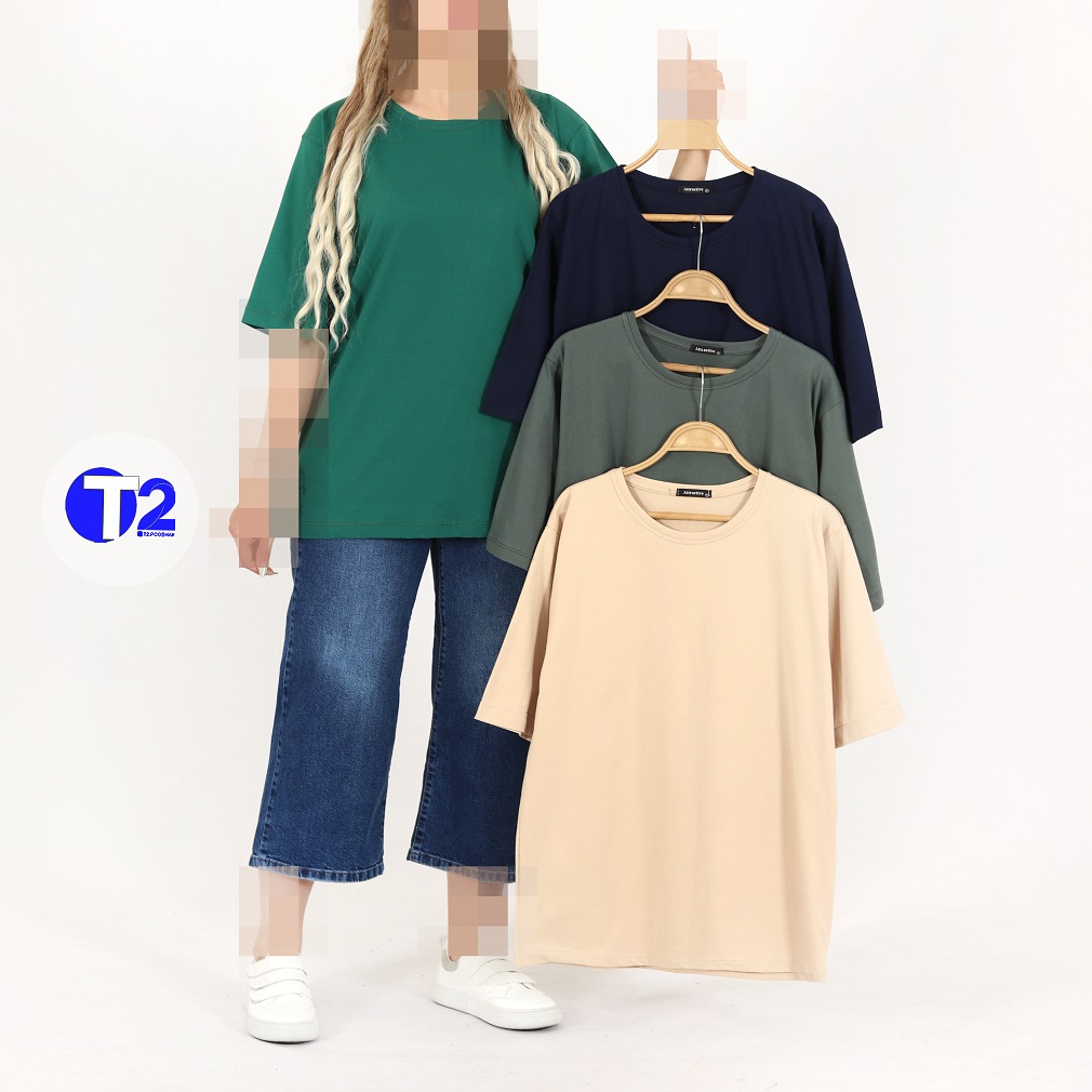 تیشرت باکسی قد 70ساده بیسیک(3005)
