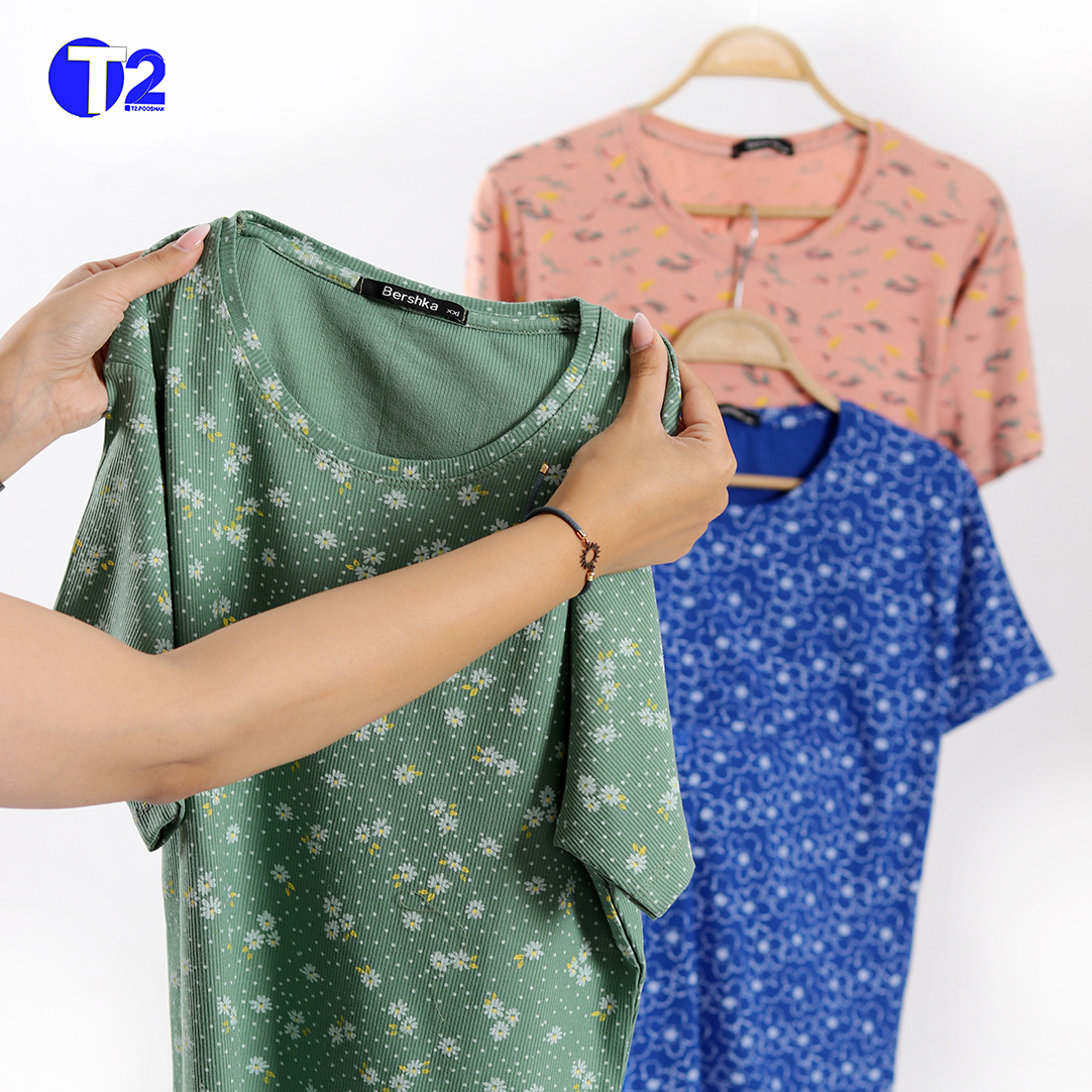 تیشرت یقه گرد چاپی برشکا(3533)
