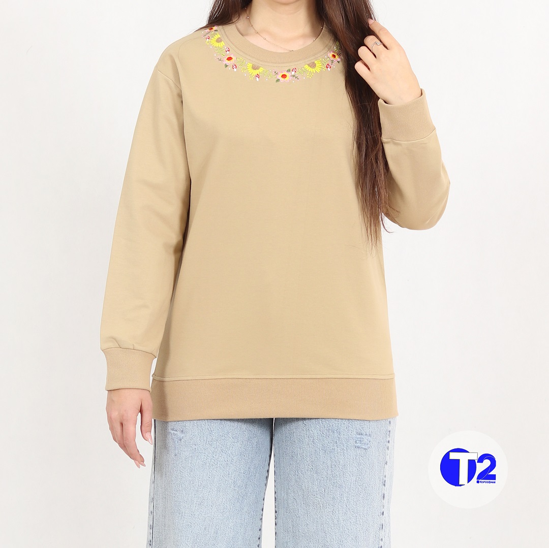 بلوز دورس دونخ پنبه یقه گلدوزی (3097)