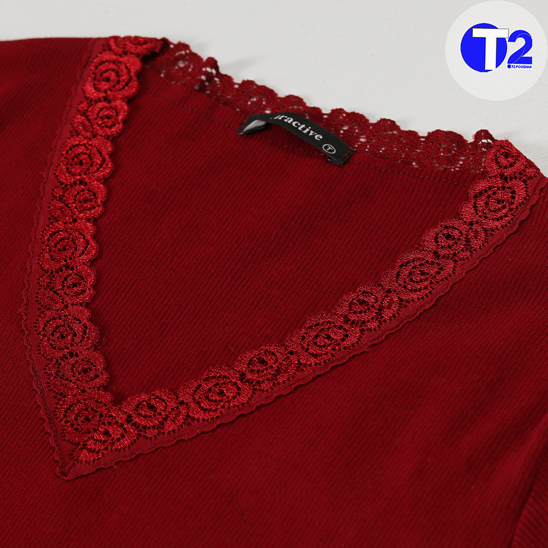 تیشرت فانریپ سیلوا یقه هفت گیپوری (3582)