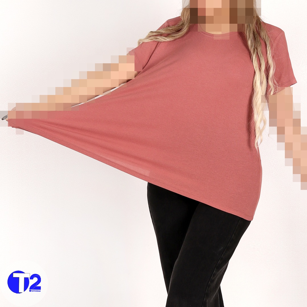 تیشرت بیگ سایز برشکا رنگی (3354)