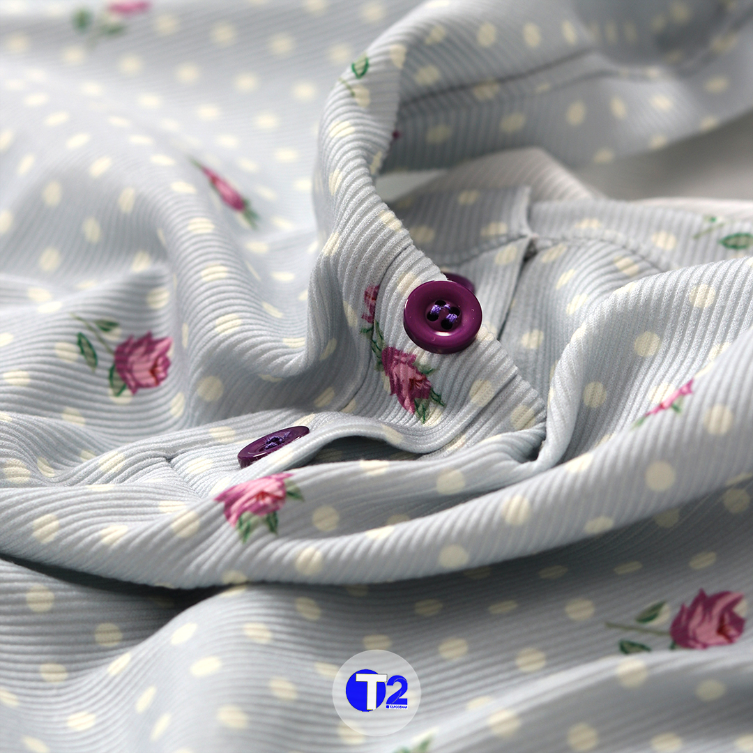 تیشرت ریپس دکمه دار (3590)