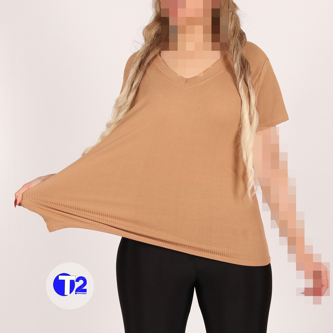 تیشرت یقه هفت کرکره (3460)