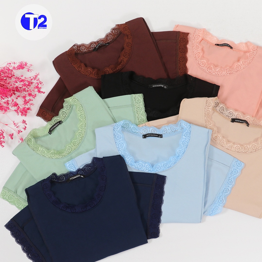 تیشرت کراپ  باکسی گیپوری ساده (3126)